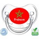 sucette bébé avec le drapeau du Maroc-Tétine personnalisée Pays