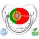 Tétine bébé drapeau du Portugal