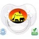 Tétine bébé avec logo savane et le prénom