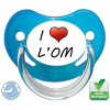 Tétine bébé I love l'om