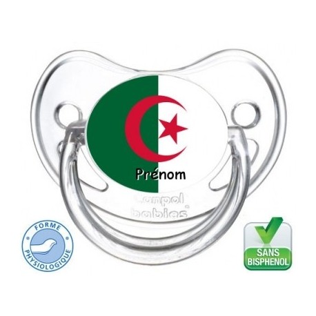 Tétine bébé drapeau de l'Algérie
