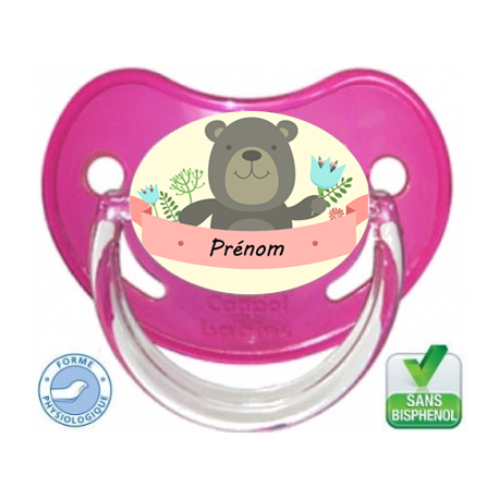 Tétine bébé avec un ourson