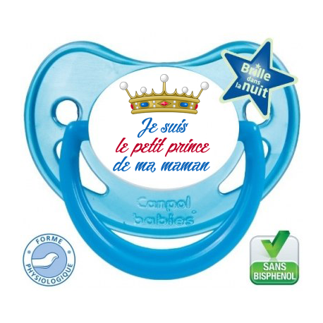 Tétine bébé je suis le petit prince de ma maman