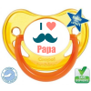 sucette bébé couleur i love papa moustache