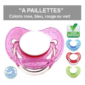 Tétine bébé Elégant Nœud Rose