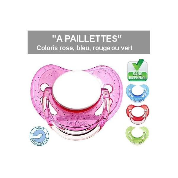 Tétine bébé avec un chevalier