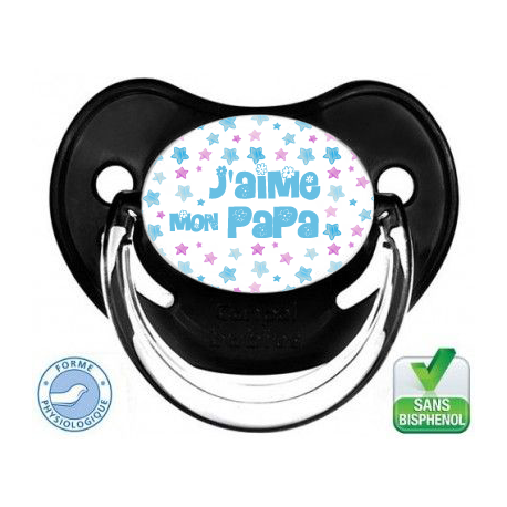 Tétine bébé j'aime mon papa