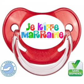 Tétine bébé je kiffe marraine