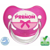 Tétine personnalisée flot rose