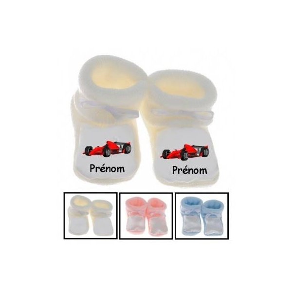 Chausson Bebe Formule 1 Et Prenom