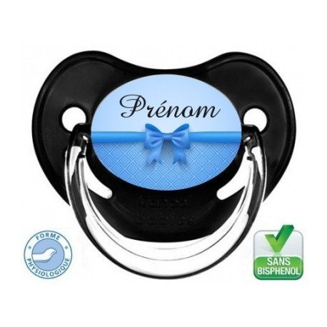 Tétine personnalisée flot bleu