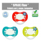 Sucette bébé space fluo