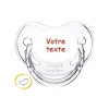 Tétine personnalisée Chupa transparente