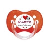 Tétine personnalisée i love le FC Metz comme...