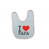 Bavoir personnalisé i love papa