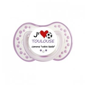 Tétine personnalisée i love Toulouse comme..