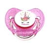 Tétine personnalisée licorne coeurs et prénom