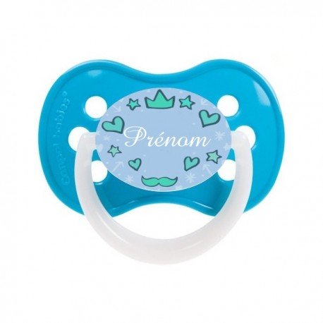 Tétine personnalisée couronne et coeur