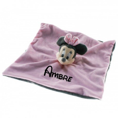 Doudou personnalisé Minnie pastel