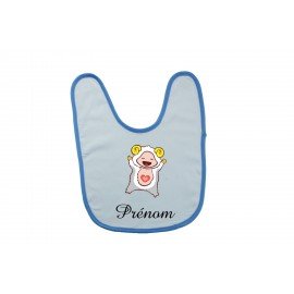 Bavoir bébé personnalisé bélier et prénom