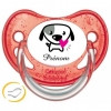 Tétine bébé chien mignon et coeur 
