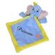 Doudou personnalisé Dumbo bleu et prénom