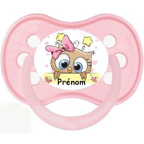 Tétine personnalisée hibou 