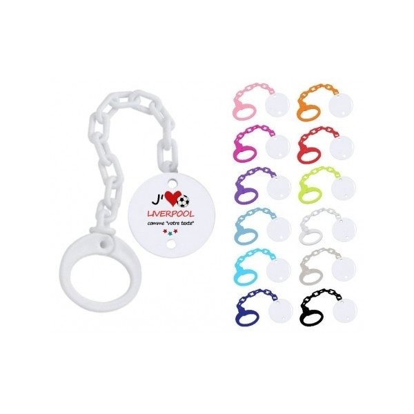 Attache tétine j'aime Liverpool comme