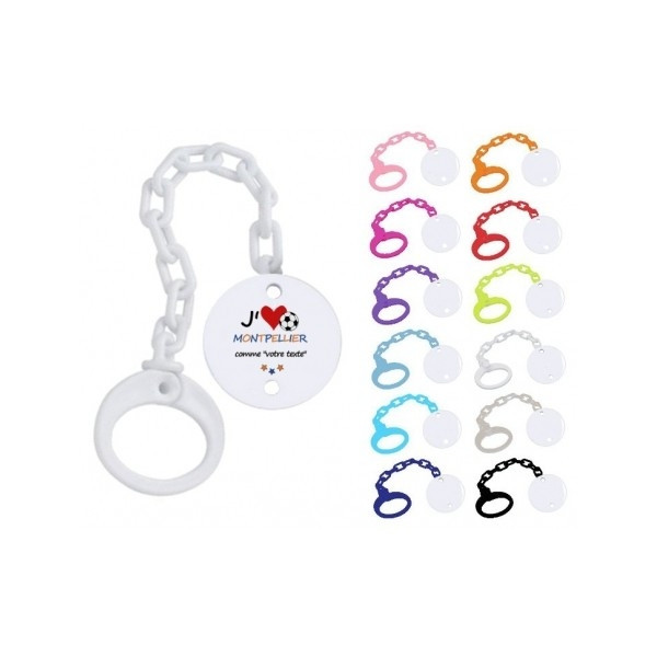 Attache tétine j'aime Montpellier comme