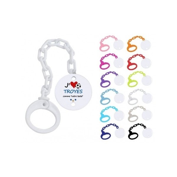 Attache tétine j'aime Troyes comme
