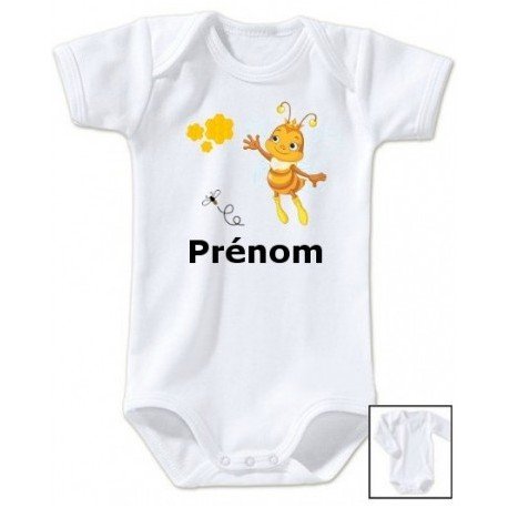 Body personnalisé avec une abeille et prénom