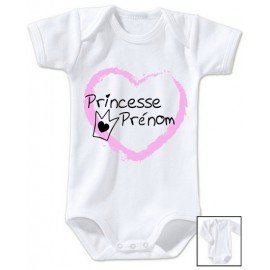 Body personnalisé princesse prénom 