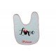 Bavoir personnalisé love Minnie et prénom