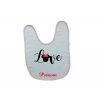 Bavoir personnalisé love Minnie et prénom