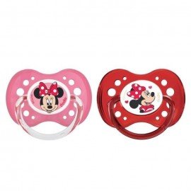 Tétine personnalisée Disney avec Minnie lot de 2 (taille 18 mois)