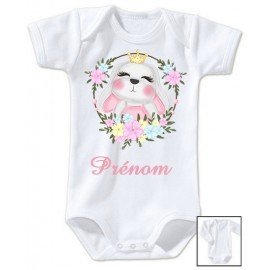 Body personnalisé lapine et prénom 