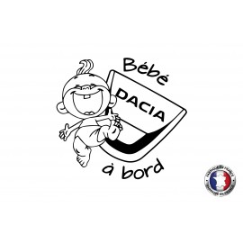 Stickers bébé à bord Dacia