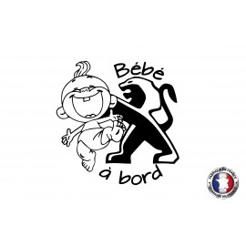 Stickers bébé à bord Peugeot