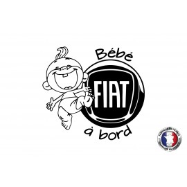 Stickers bébé à bord Fiat