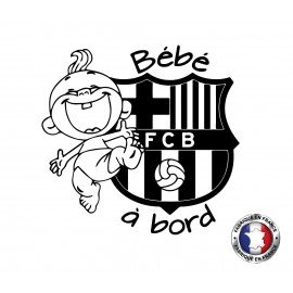 Stickers bébé à bord FC Barcelone