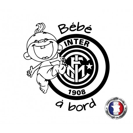 Stickers bébé à bord Inter Milan