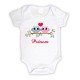 Body bébé couple de hiboux personnalisé avec le prénom