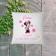 Coussin naissance personnalisé avec Minnie