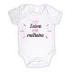 Body bébé personnalisé j'aime ma marraine