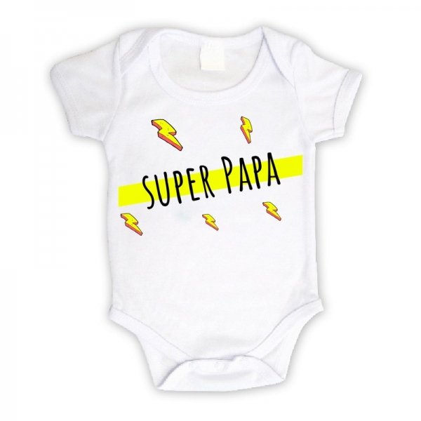 Body bébé personnalisé super papa