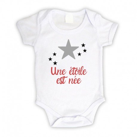 Body bébé personnalisé une étoile est née