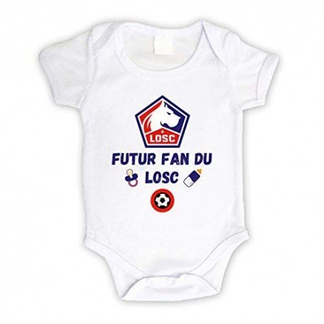 Body bébé personnalisé futur fan du LOSC