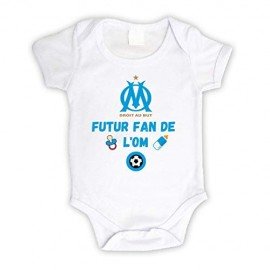 Body bébé personnalisé futur fan de l'OM