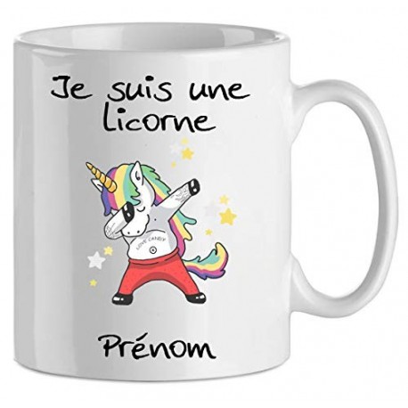tasse à café cadeau anniversaire Mug à personnaliser Licorne prénom cadeau personnalisé 