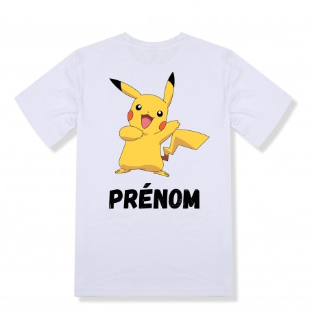 Harmony let down irony T-shirt personnalisé Pikachu pokemon avec prénom,tshirt garçon et fille